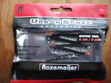 5 stuks Rozemeijer Urban Sense Micro Tail / kunstaas shads  beschikbaar voor biedingen