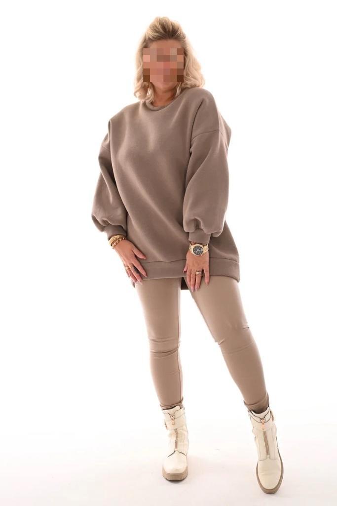 Norfy LeatherLook Legging Camel maat 38 tm 44 (306), Kleding | Dames, Leggings, Maillots en Panty's, Nieuw, Legging, Overige kleuren