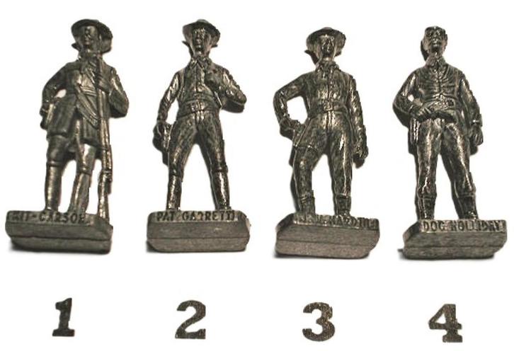 28ij-Ferrero kinder surprise metal BERÜHMTE WESTMÄNNER serie, Verzamelen, Verrassingseieren, Overige typen, Ophalen of Verzenden