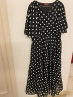 ZWART STIPPEN DAMES  LANG JURK, MAAT: XL, Zwart, Maat 46/48 (XL) of groter, Ophalen of Verzenden, Zo goed als nieuw