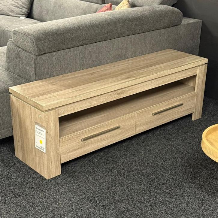 TV meubel Saga grijs 150 cm 2 lades | NIEUW!, Huis en Inrichting, Kasten | Televisiemeubels, Nieuw, Minder dan 100 cm, 100 tot 150 cm