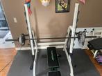 Home gym squat bench rack, Benen, Krachtstation, Ophalen of Verzenden, Zo goed als nieuw