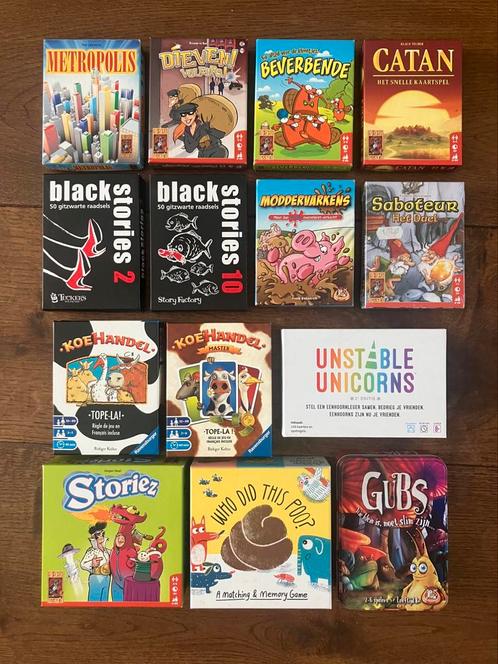 Diverse kaartspellen, Hobby en Vrije tijd, Gezelschapsspellen | Kaartspellen, Gebruikt, Ophalen of Verzenden