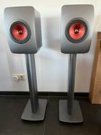 KEF LS50 Wireless in absolute nieuwstaat, Audio, Tv en Foto, Zo goed als nieuw, 120 watt of meer, Front, Rear of Stereo speakers