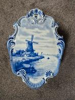 Delfts Blauw Wandbord met Molen, Ophalen
