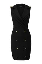 NIEUW! Zwarte military jurk met gouden knopen Coolcat XL, Zwart, Maat 46/48 (XL) of groter, Nieuw, Ophalen of Verzenden