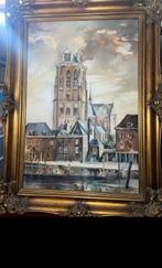 Schilderij grote kerk dordrecht, Antiek en Kunst, Ophalen of Verzenden