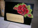 oud graf ornament met aardewerk roos, Ophalen of Verzenden