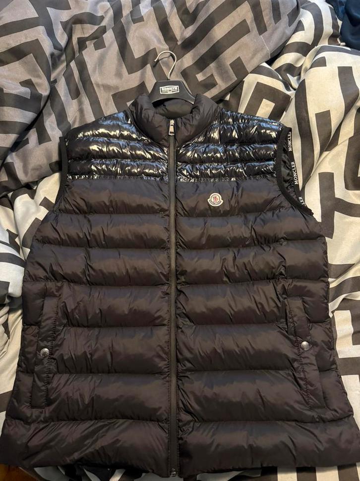 Moncler bodwarmer  original, Kleding | Heren, Bodywarmers, Zo goed als nieuw, Zwart, Ophalen of Verzenden