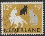 Nederland 1964 814 Zomer 12c, Katten, Gest, Postzegels en Munten, Postzegels | Nederland, Ophalen of Verzenden, Na 1940, Gestempeld