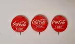 Vintage Coca-Cola buttons, Verzamelen, Speldjes, Pins en Buttons, Ophalen of Verzenden, Gebruikt, Merk, Button
