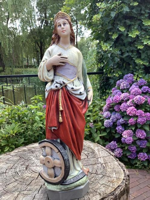 Mooi heiligenbeeld ❤️ St Catharina v Alexandrië, Antiek en Kunst, Antiek | Religie, Ophalen of Verzenden