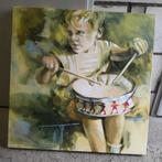 Schilderij van Jacolien Bouwmeester Kind met trommel, Ophalen of Verzenden