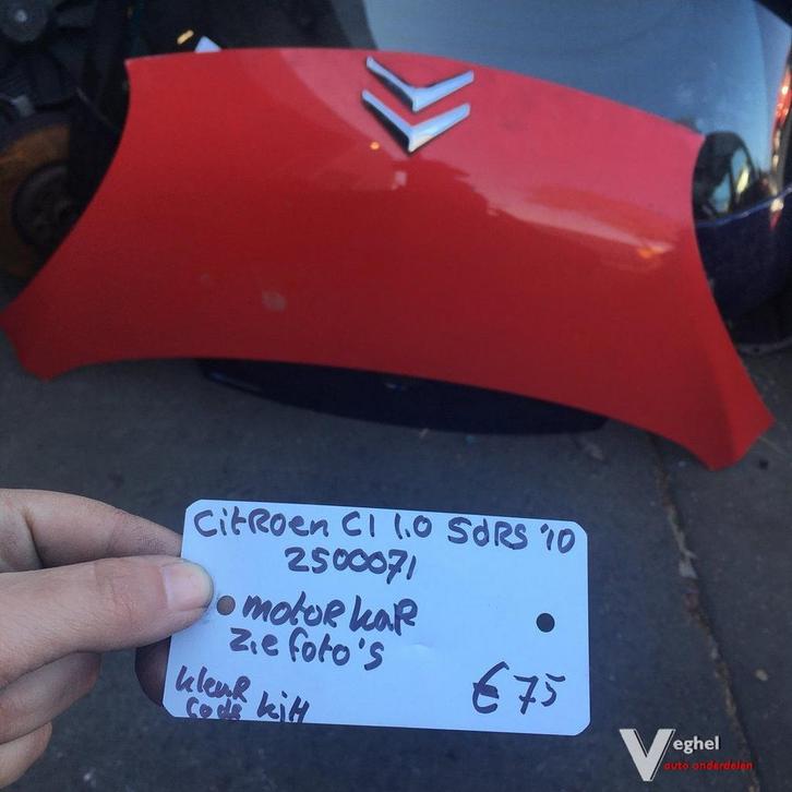 Citroen C1    1.0  2010 Wagennr 2500071  Motorkap  Kleurcode, Auto-onderdelen, Carrosserie en Plaatwerk, Motorkap, Gebruikt, Ophalen