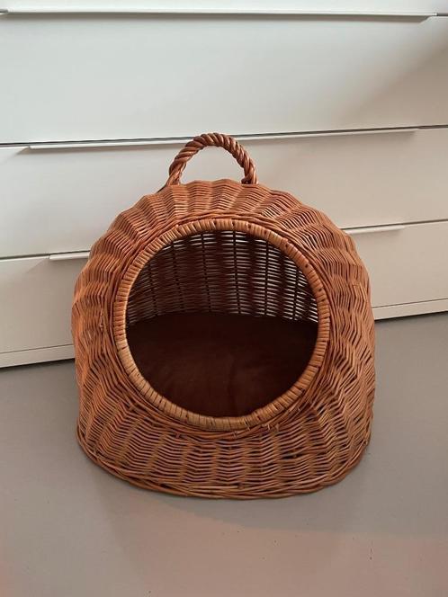 Dille & Kamille Kattenmand hondenman vintage brocante riet, Dieren en Toebehoren, Kattenmanden, Zo goed als nieuw, Riet, Ophalen