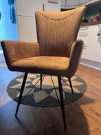 4 x eetkamer stoelen,  kleur licht bruin/congnac, Ophalen, Gebruikt, Bruin, Hout