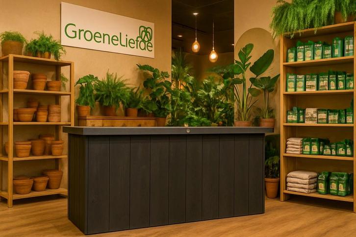 Toonbank balie bar van nieuw steigerhout, Huis en Inrichting, Barren, Nieuw, Ophalen of Verzenden