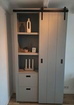 VT Wonen Slide Barn kast - grijs, Ophalen, 100 tot 150 cm, Zo goed als nieuw, Modern