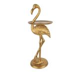 Bijzettafeltje Flamingo goud 74cm, Nieuw, Ophalen of Verzenden