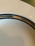 servies antiek petrus regout koningsblauw/goud verguld zgan, Ophalen