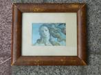 Twee prent fragmenten van De Geboorte van Venus (Botticelli), Antiek en Kunst, Ophalen of Verzenden