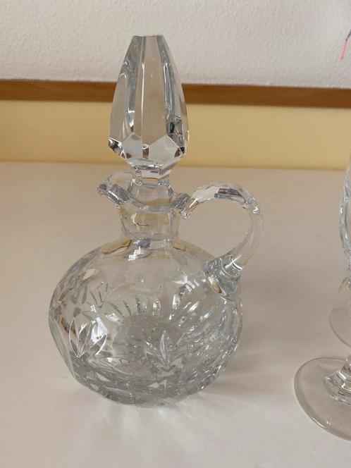 Antieke Kristallen Karaf met Glazen Set - Geslepen Design, Antiek en Kunst, Antiek | Glas en Kristal, Ophalen
