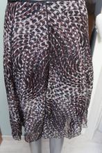 Marccain zijde rok bruin wit maat 3 is 38, Kleding | Dames, Maat 38/40 (M), Bruin, Verzenden, Zo goed als nieuw