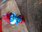 Schleich grote smurf met vaantje, Ophalen of Verzenden, Zo goed als nieuw
