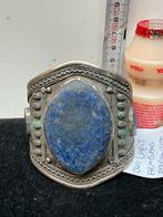 Oude Lapis Lazuli Armband uit Afghanistan, Sieraden, Tassen en Uiterlijk, Armbanden, Overige materialen, Gebruikt, Blauw, Ophalen of Verzenden