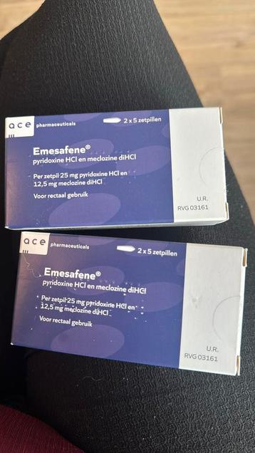 Emesafene zetpillen 2x10 stuks beschikbaar voor biedingen