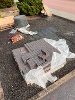 Gebakken klinkers antraciet, Tuin en Terras, Verzenden, Zo goed als nieuw, Beton, Klinkers
