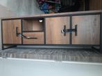 Tv meubel lamulux tobacco/zwart 45x180x65 cm (dxbxh), Ophalen, 150 tot 200 cm, Zo goed als nieuw, Minder dan 100 cm