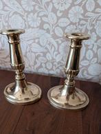 Engelse Messing Kandelaars - Set van 2, Antiek en Kunst, Ophalen of Verzenden, Koper of Brons