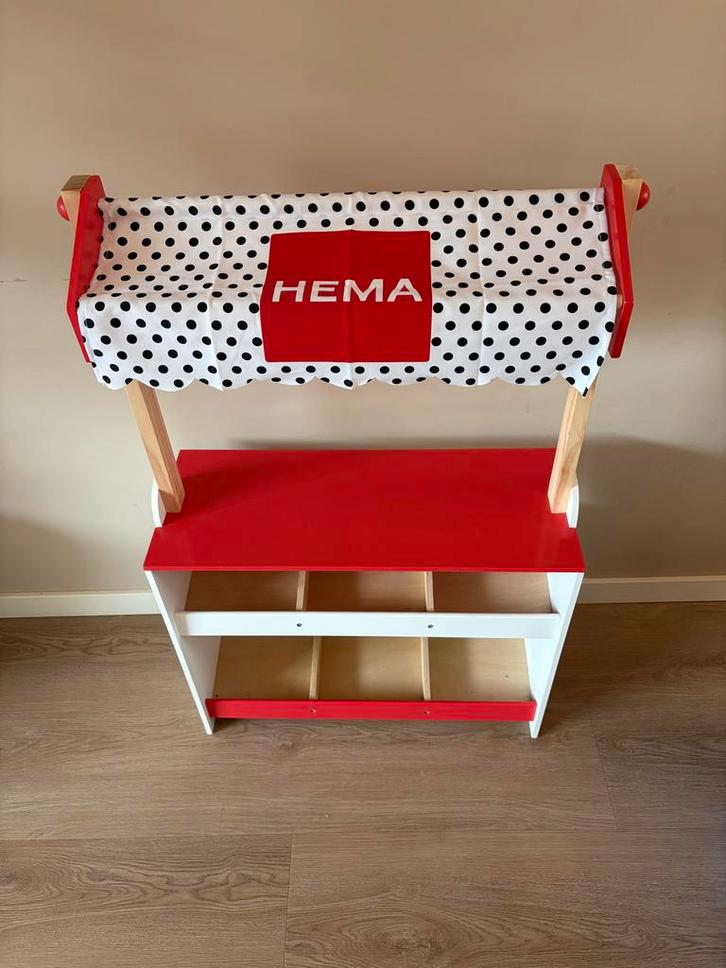 HEMA Marktkraam ZGAN, Kinderen en Baby's, Speelgoed | Speelkeukens, Zo goed als nieuw, Hout, Ophalen
