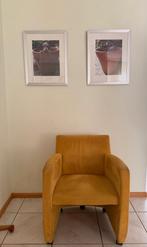 Zes Leolux eetkamer fauteuils, in goede staat, Huis en Inrichting, Fauteuils, Ophalen, Gebruikt, Minder dan 75 cm, 50 tot 75 cm