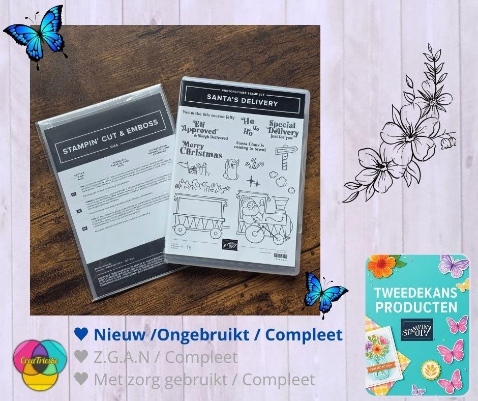 Stampin Up! Bundel; NIEUW: Santa's Delivery, Ophalen of Verzenden, Nieuw, Clearstamp