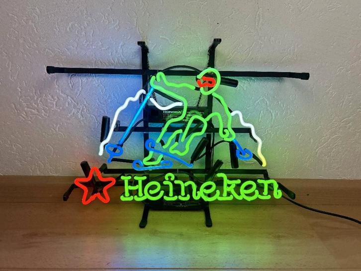 Heineken Ski glas neon lichtreclame / lamp, Verzamelen, Merken en Reclamevoorwerpen, Nieuw, Lichtbak of (neon) lamp, Ophalen of Verzenden