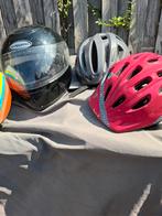 4 helmen, Fietsen en Brommers, Brommerhelmen, Ophalen, Zo goed als nieuw