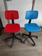 rode + blauwe bureaustoel ALRIK van Ikea, Ophalen of Verzenden, Zo goed als nieuw, Blauw