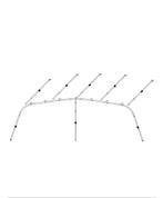 Dorema Mondial/Porto Luifel Frame 28mm - Maat 13, Caravans en Kamperen, Ophalen, Gebruikt