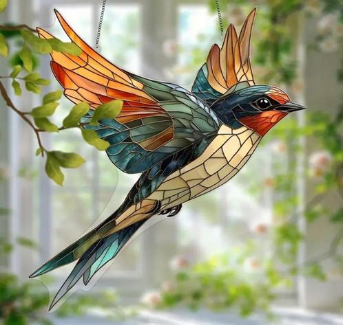 Raamhanger zwaluw -( groot model )-, Tuin en Terras, Tuinwanddecoratie, Nieuw, Verzenden