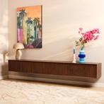 Tv meubel madison walnut 240 cm, Ophalen of Verzenden, Zo goed als nieuw, 200 cm of meer, Minder dan 100 cm