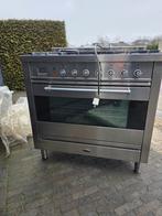 Boretti V93 RVS Oven met gasfornuis, Ophalen, Gebruikt, 60 cm of meer, Energieklasse A of zuiniger
