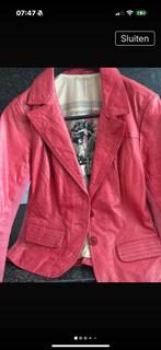 Roze leren jasje mt L, Maat 38/40 (M), Ophalen of Verzenden, Zo goed als nieuw, Jasje