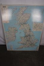Engeland landkaart groot brittannië landkaart, Boeken, Atlassen en Landkaarten, Gelezen, Verenigd Koninkrijk, Ophalen of Verzenden