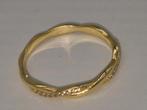 Vergulde zilveren ring 925 - Maat 19, Verzenden, 19 tot 20, Nieuw, Dame