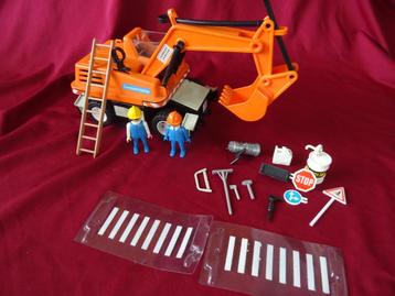 playmobil graafmachine bulldozer Transport-Union wegwerkers beschikbaar voor biedingen