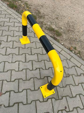 Aanrijdbeveiliging beschermbeugel ø 76 mm 600x1000mm geel beschikbaar voor biedingen