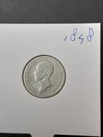 25 cent 1848 koning Willem II, Postzegels en Munten, Munten | Nederland, Zilver, Ophalen of Verzenden, Koning Willem II, Losse munt