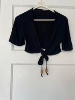 zwart  strik vestje korte mouw  kralen Ibiza style maat M, Kleding | Dames, Truien en Vesten, Ophalen of Verzenden, Zo goed als nieuw